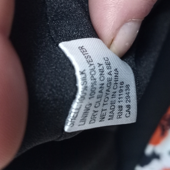 YUMI KIM Black Floral Silk Print Wrap Dress - Picture 6 of 6